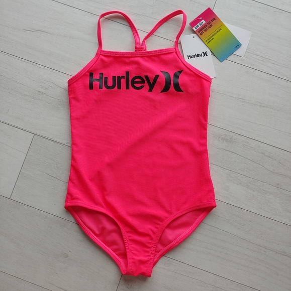 Hurley Other - HURLEY Girl's Neon Pink Swimsuit NEW